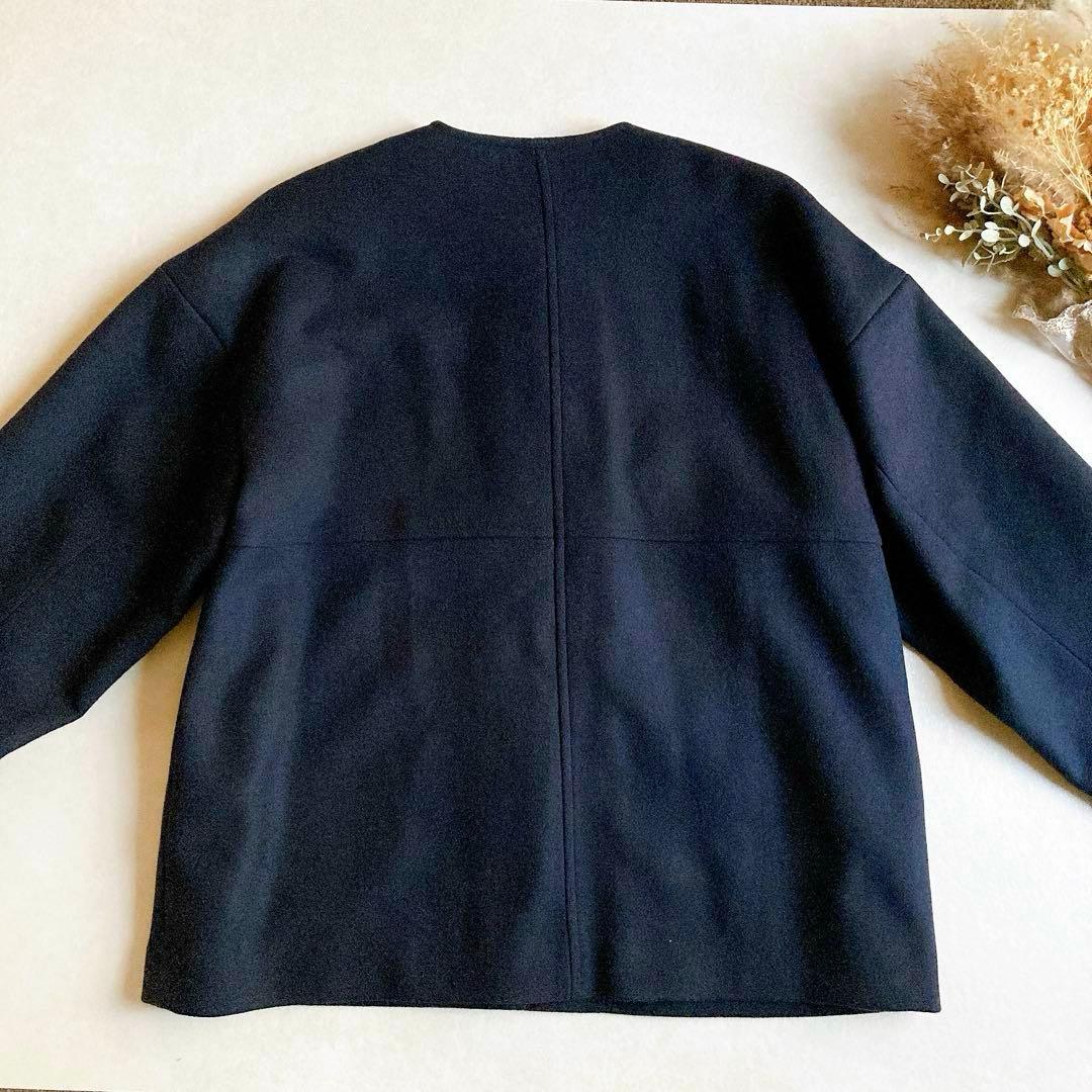 ★ マカショ様ご依頼品★【美品】ロペ ノーカラー ウール ショートコート