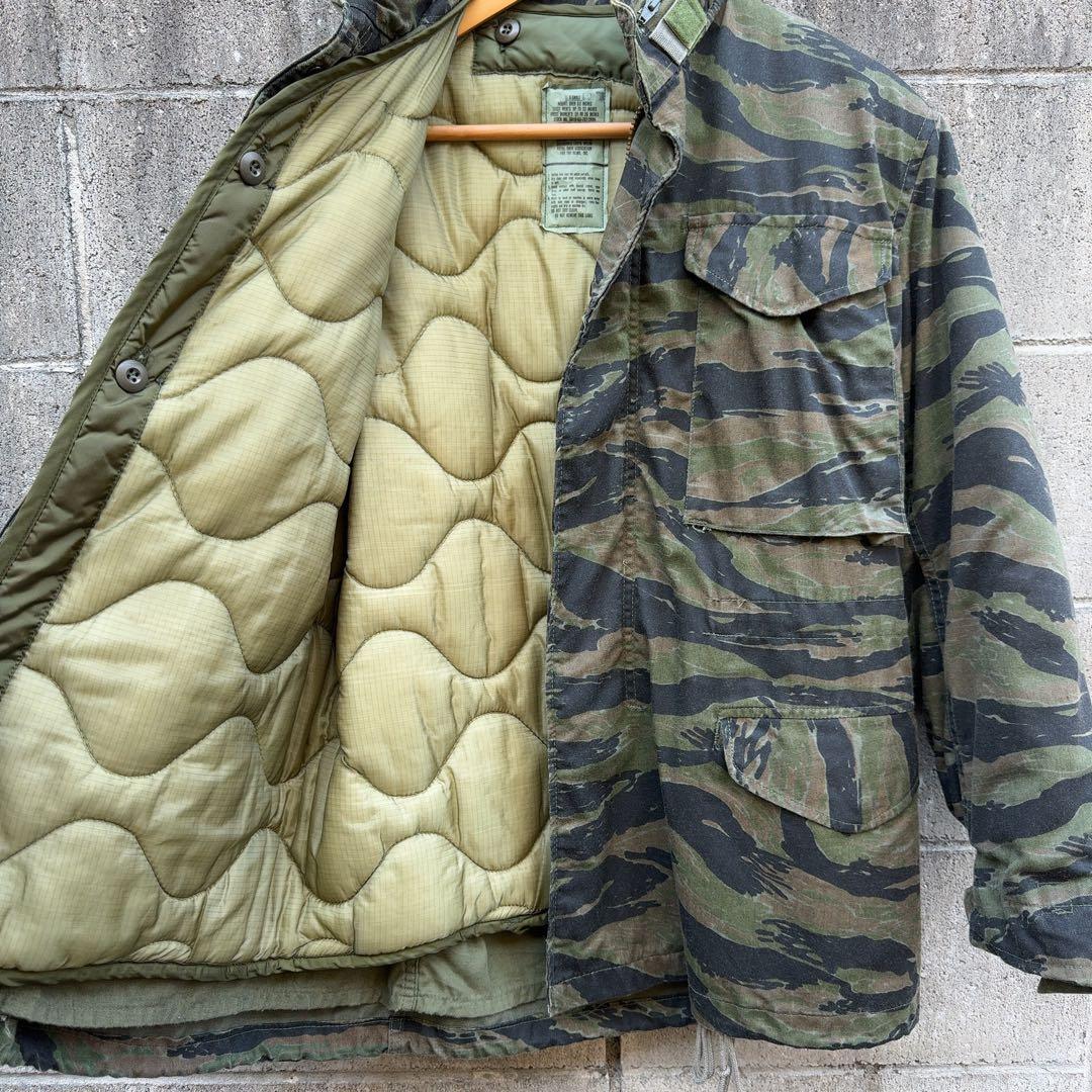 希少　80s 米軍 M-65 タイガーストライプ　ライナー付き　レア