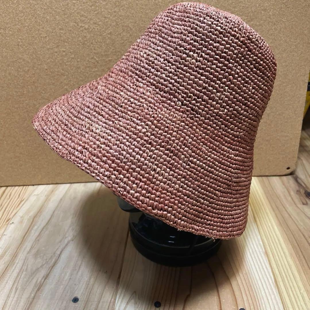 美品　メゾンエヌアッシュパリ　ラフィアハット　MAISON N.H PARIS