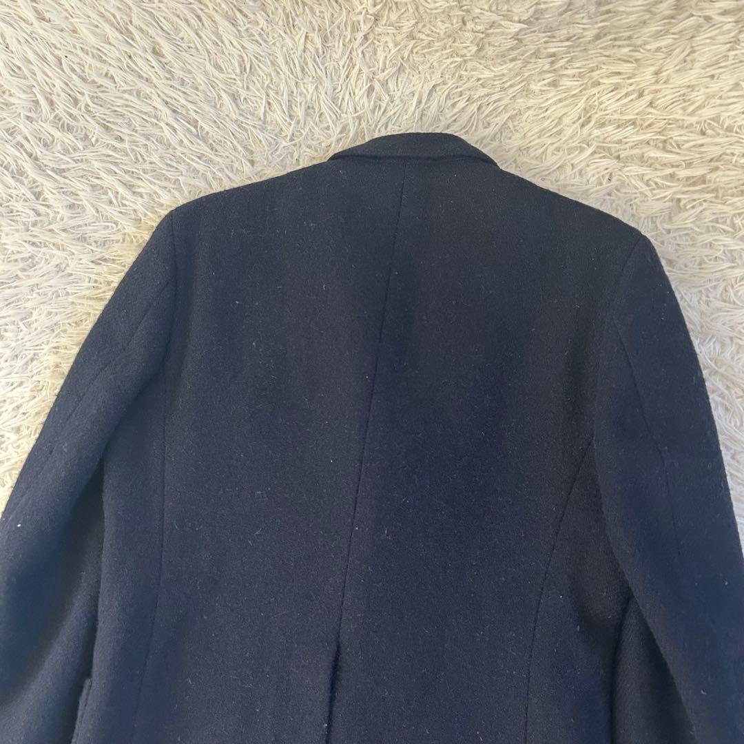 美品　Harris Tweed ネイビー テーラードジャケット　ウール