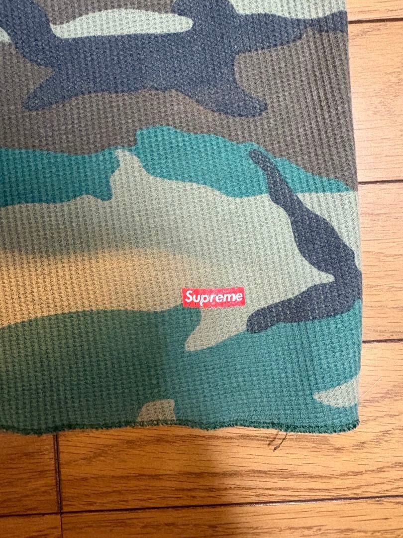 SUPREME Hanes カモフラージュ・迷彩カーキ　サーマルロンT