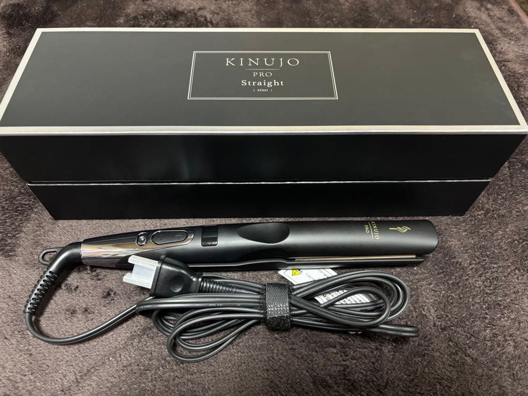 箱・保証書付 KINUJO PRO 絹女 ストレートアイロン プロ KP001