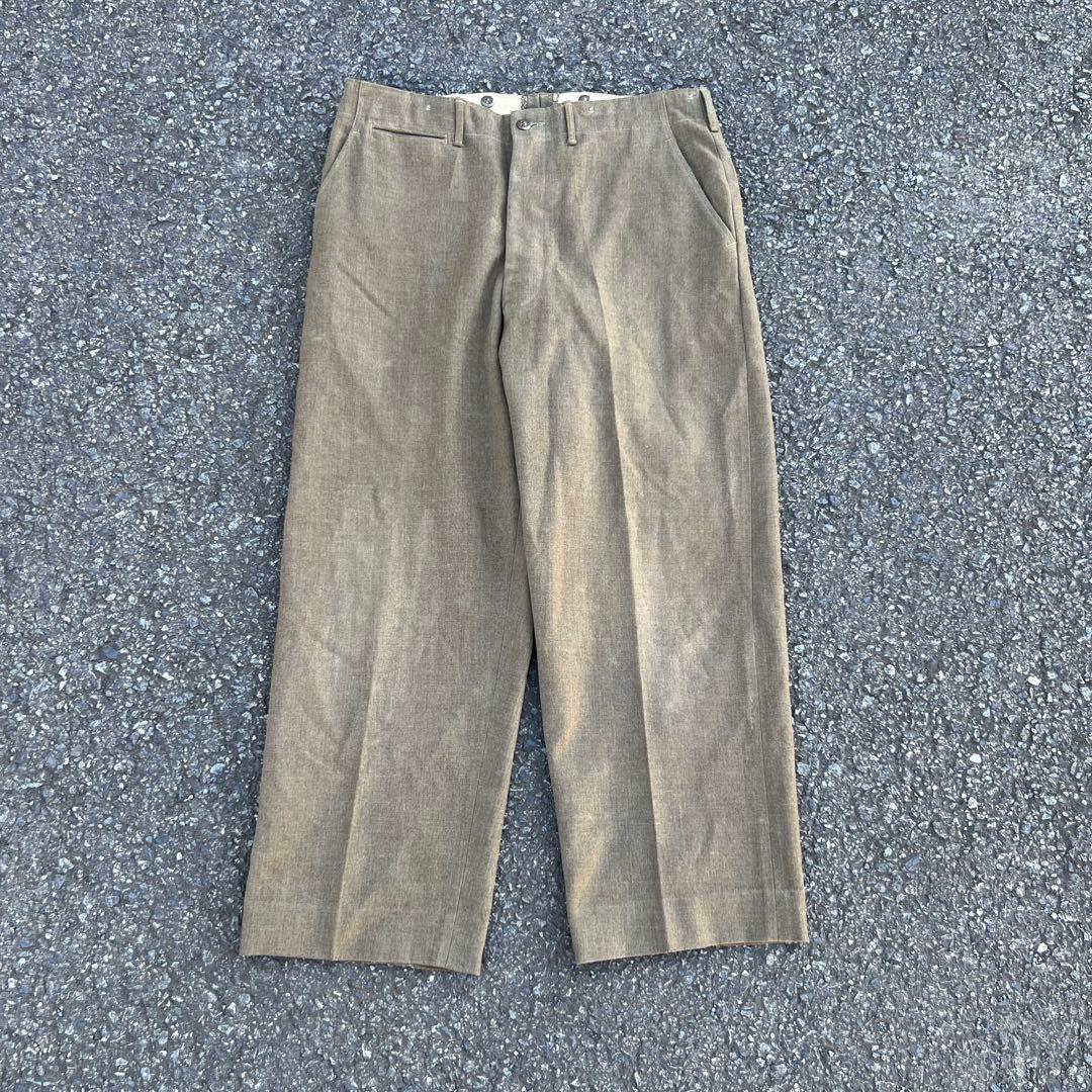 【50s】M1952 ウールドレスパンツ アメリカ軍 極太