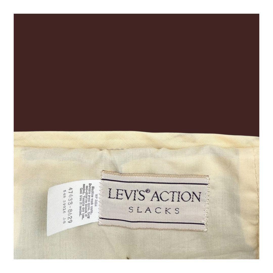 80s USA製 Levi's リーバイス アクションスラックス タロンジップ