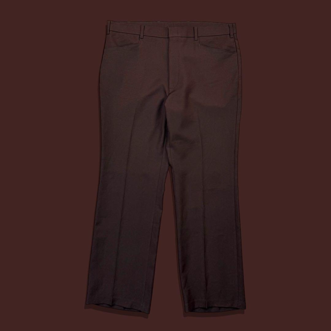 80s USA製 Levi's リーバイス アクションスラックス タロンジップ