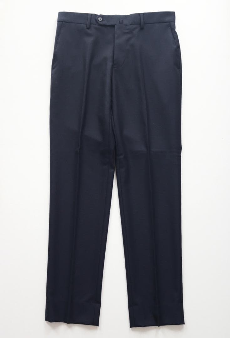 新品訳【GOTAIRIKU】秋冬 毛100％ 3ピーススーツ 紺 M(w80)