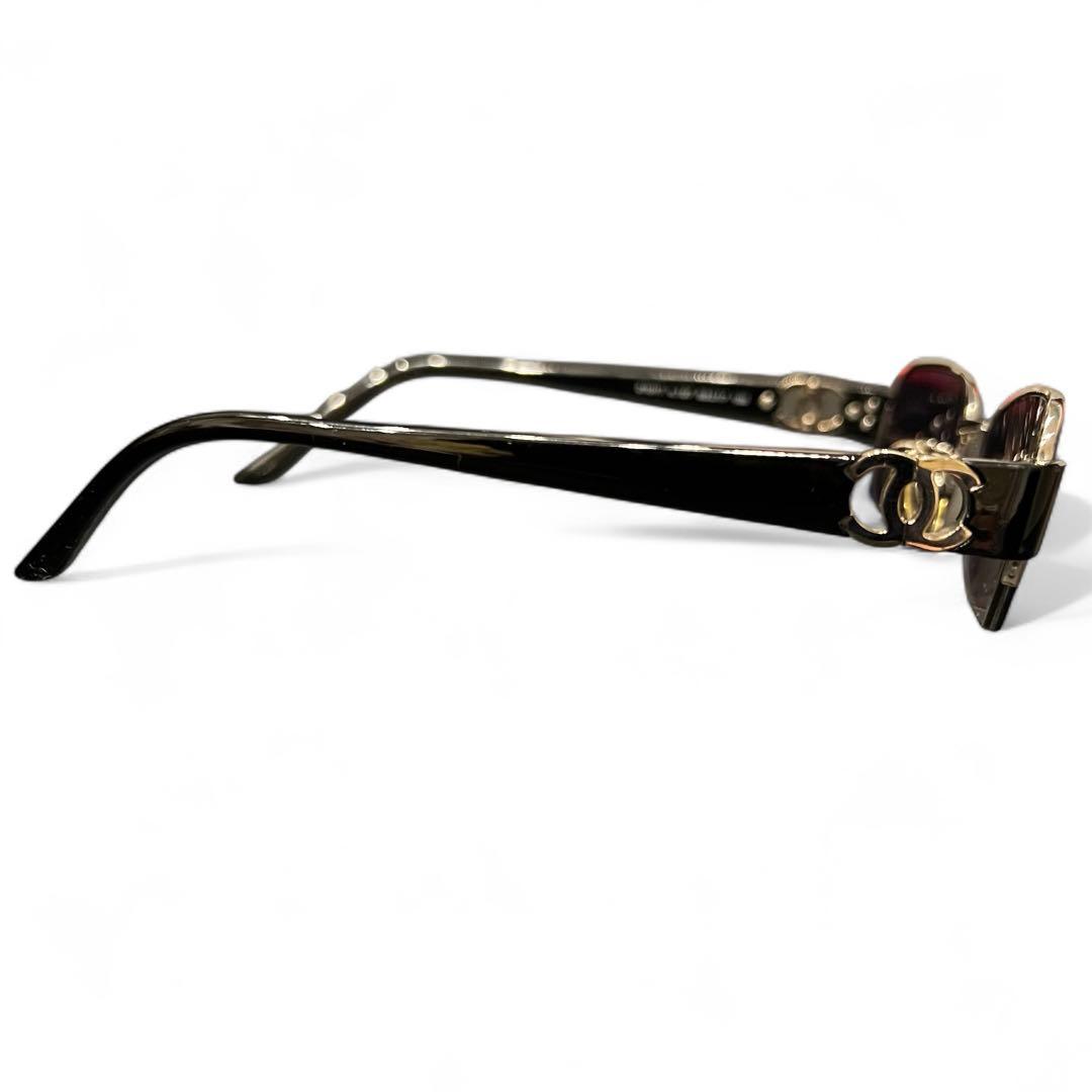 極美品✨シャネル 2101T サングラス ココマーク ハーフ リムレス ブラック
