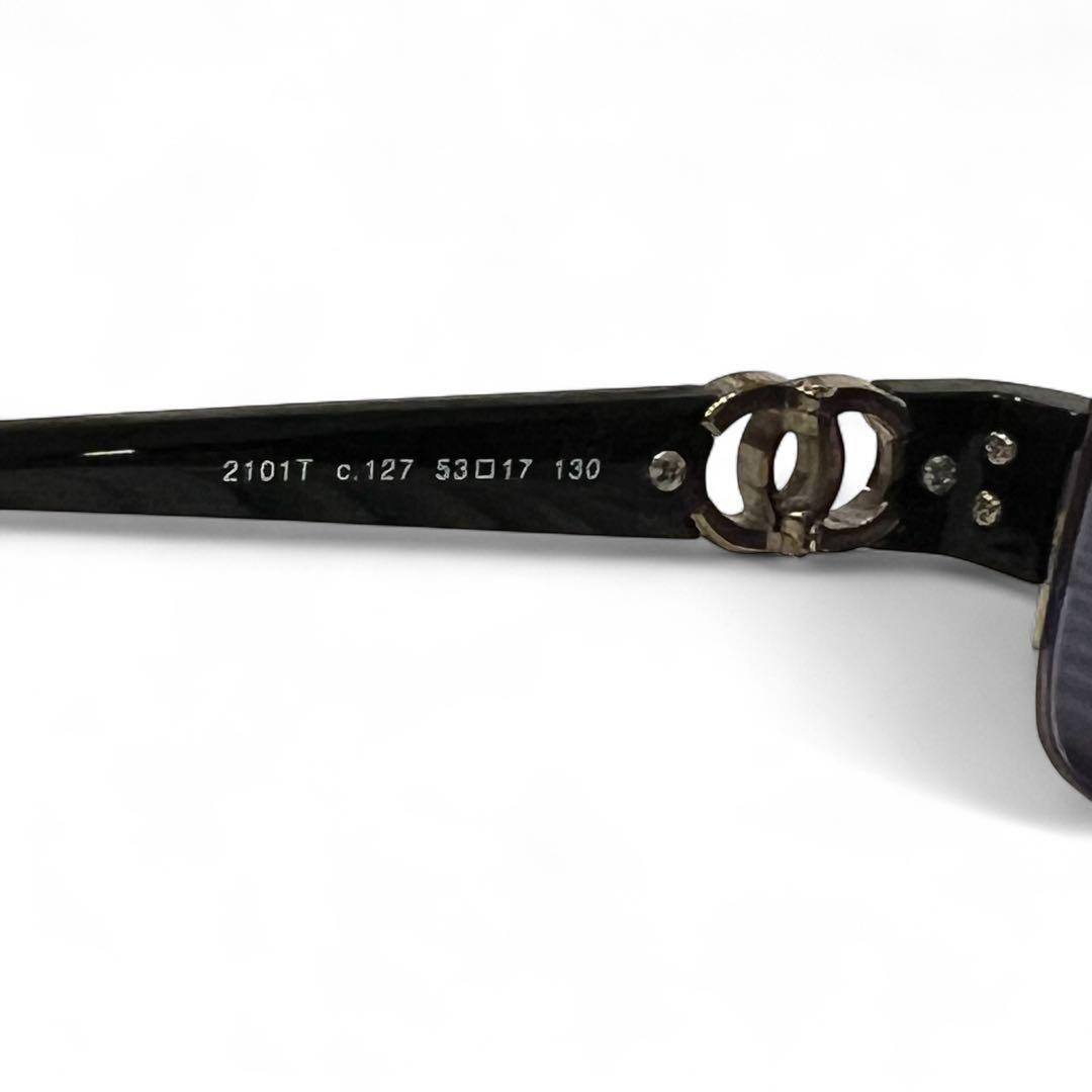 極美品✨シャネル 2101T サングラス ココマーク ハーフ リムレス ブラック
