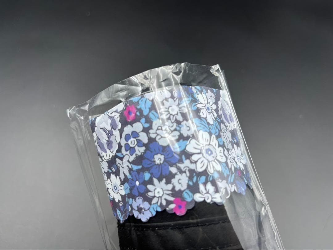 匿名配送 万博限定 全天候対応 ミャクミャク折りたたみ傘 花柄晴雨兼用 黒色