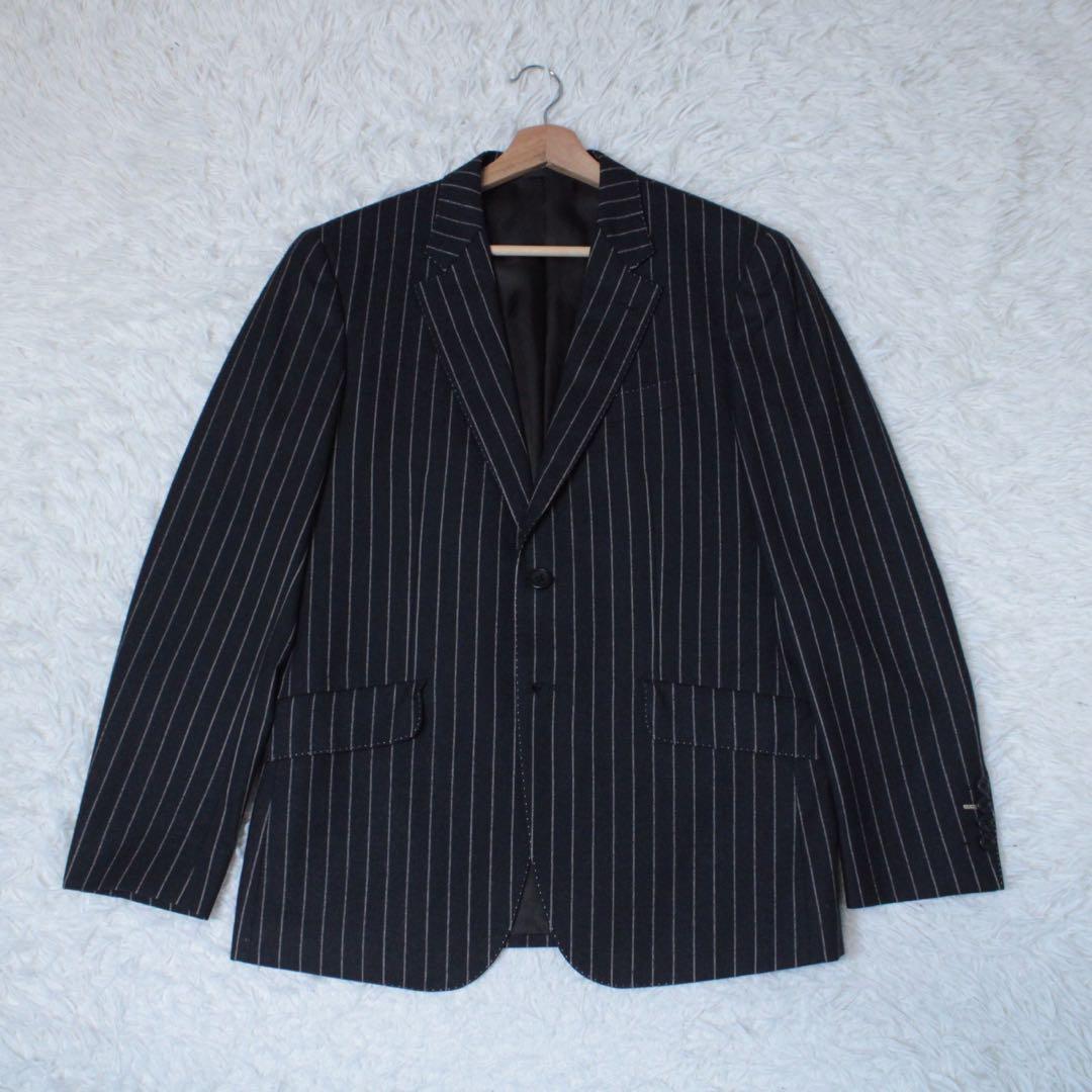 美品 ポールスミス テイラー&ロッジ 2B セットアップスーツ ストライプ L