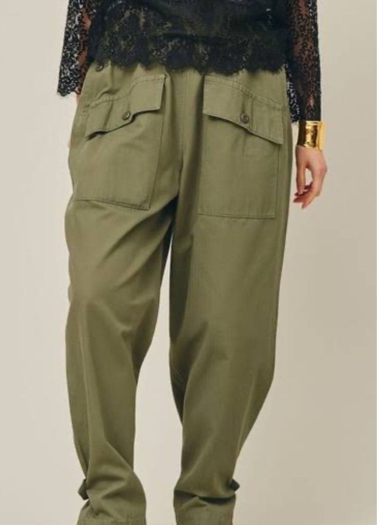 新品　ミリタリーユーティリティパンツ　カレンソロジー　カーキ　&RC