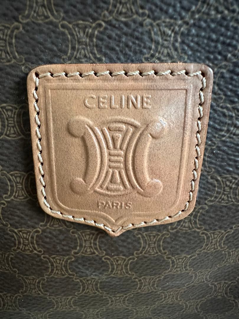 CELINEブラウンレザー ハンドバッグ
