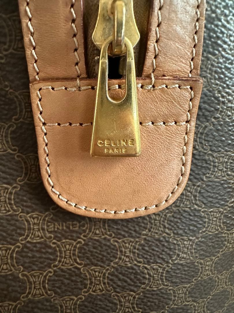 CELINEブラウンレザー ハンドバッグ