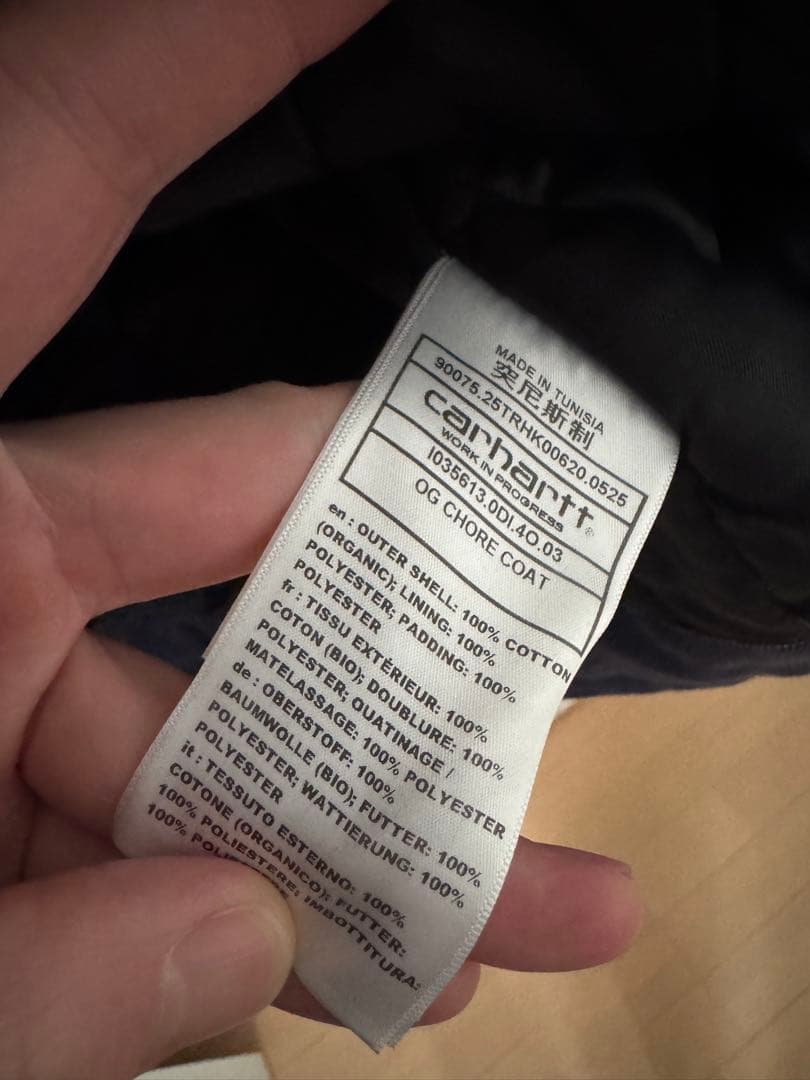 カーハート WIP OG チョアコート ネイビー M