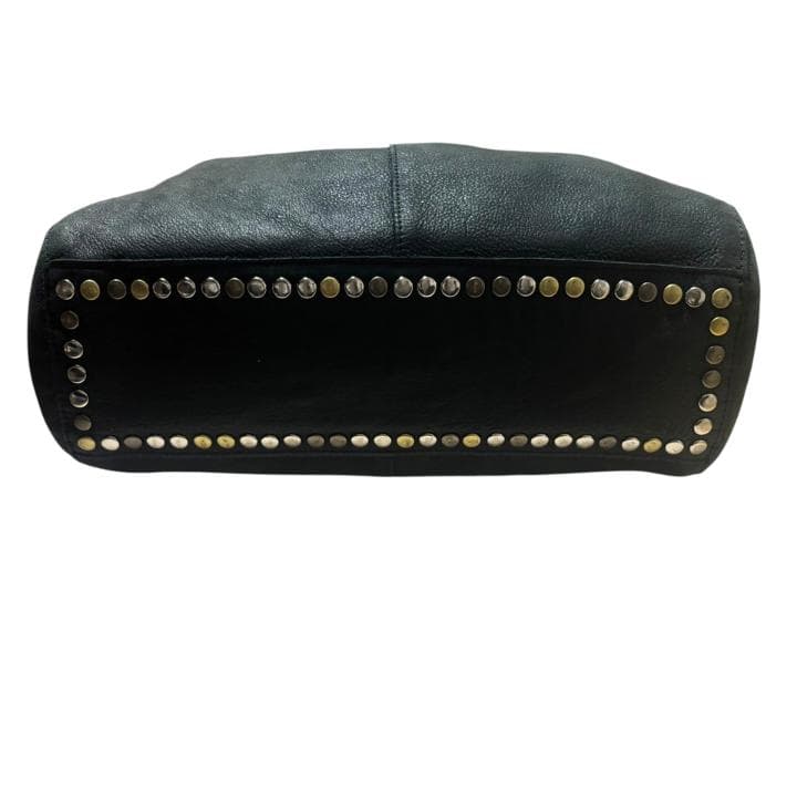 TRES トレ ハンドバッグ 本革 スタッズ ブラック トートバッグ 肩掛け