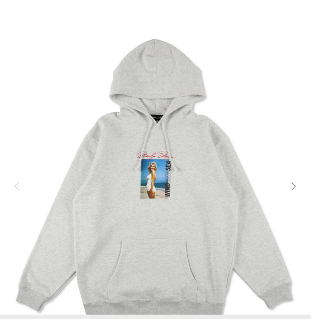 トップス MARILYNMONROE xWDSBeach HOODEDSWEATSHIRT