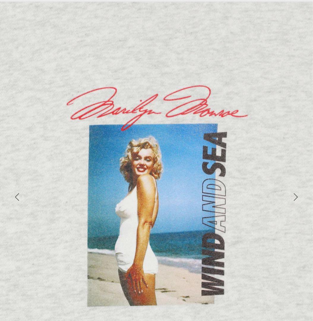 トップス MARILYNMONROE xWDSBeach HOODEDSWEATSHIRT
