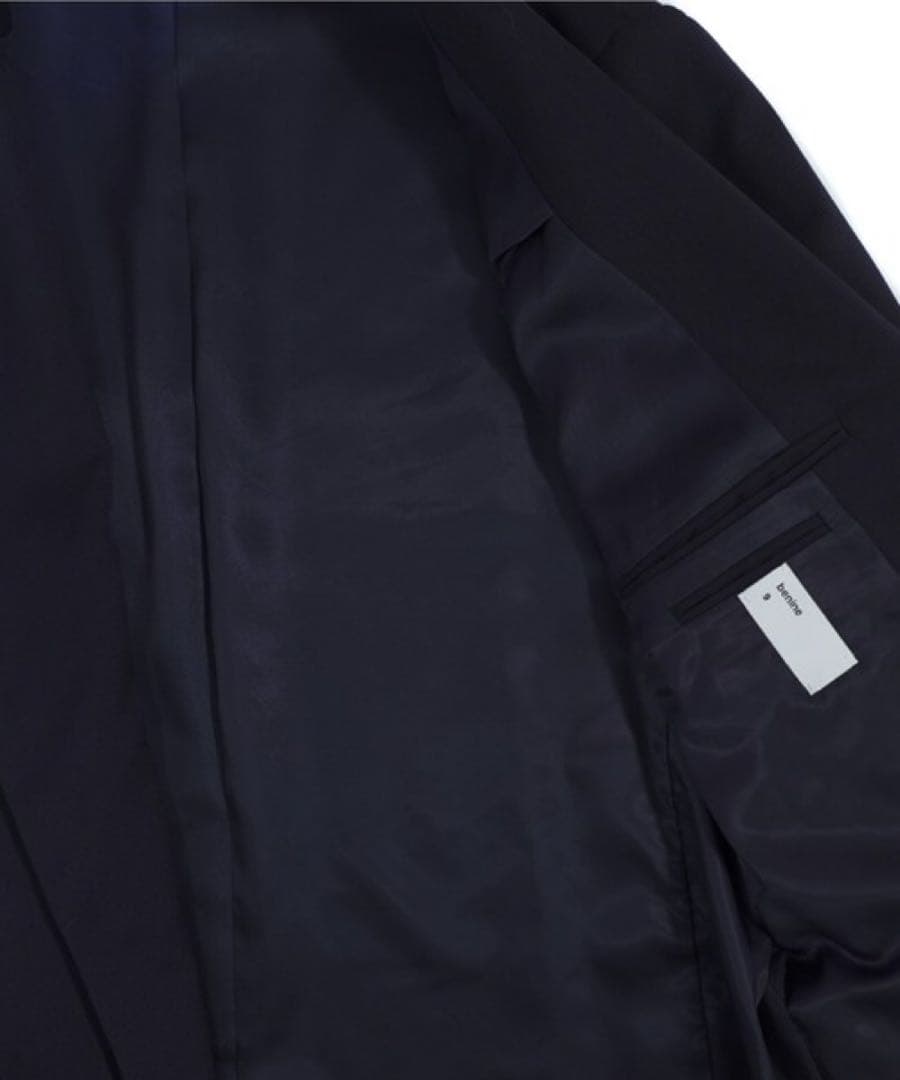 benine9 ビナイン　ウールツイル段返り3B BLAZER navy