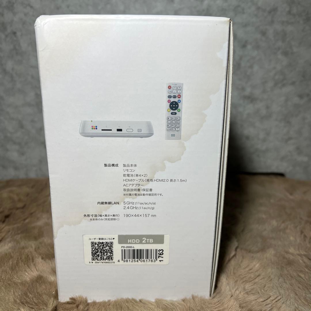 バッファロー おもいでばこ スマホ 4K モデル 2TB PD-2000-L