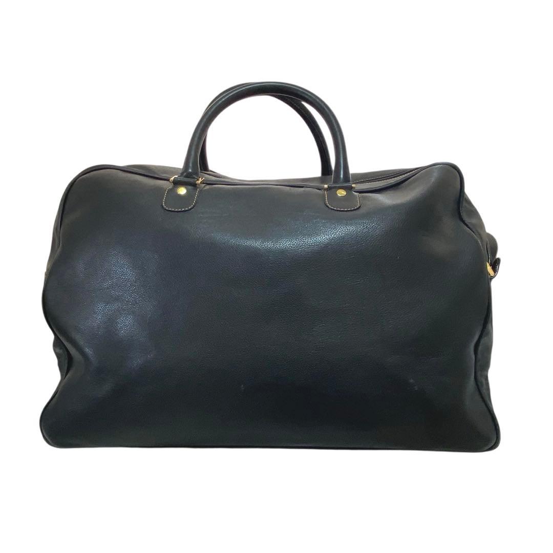 ダンヒル dunhill ボストン 2wayショルダバッグ 黒 レザー 大容量