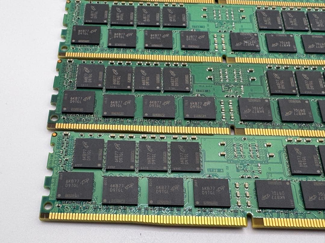 ⑦Crucial 16GB DDR4-2133P RDIMM 4枚セット