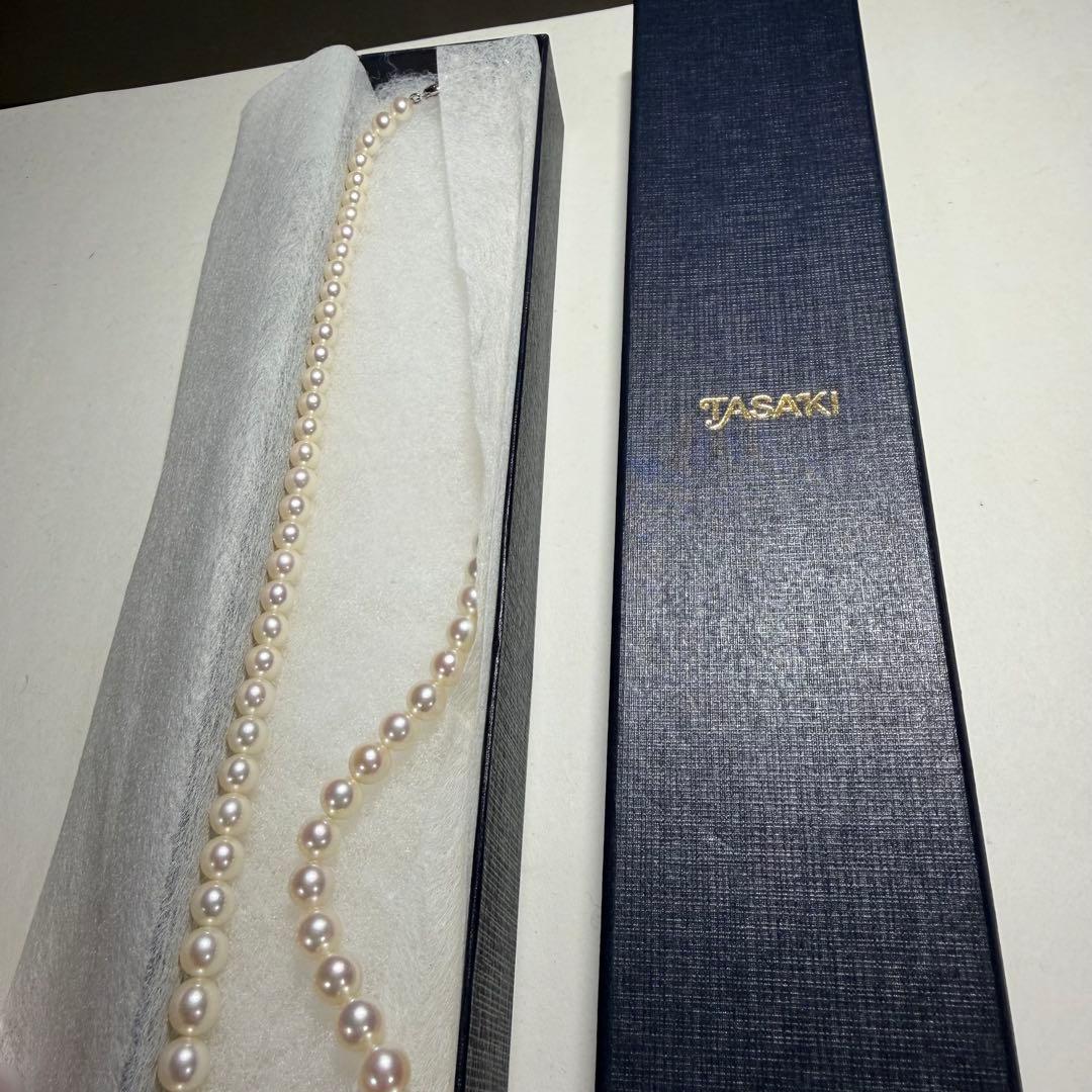テリ良好★TASAKI 田崎真珠 アコヤ本真珠 グラデーションネックレス48cm