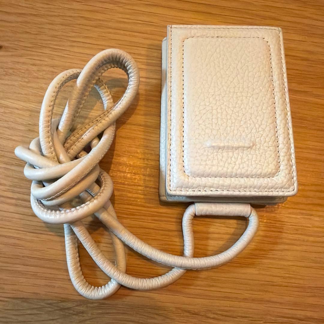 【月曜まで】objcts.io マシュマロ ストラップ一体型ウォレット 小銭入れ