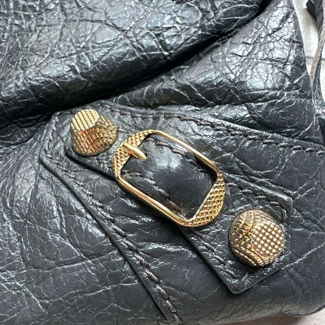 BALENCIAGA 2way クラッチバッグ　グレー