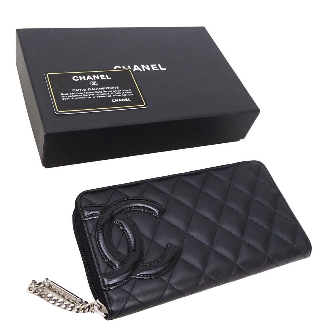本物未使用■ シャネル ■ カンボンライン ココマーク ラウンドファスナー長財布