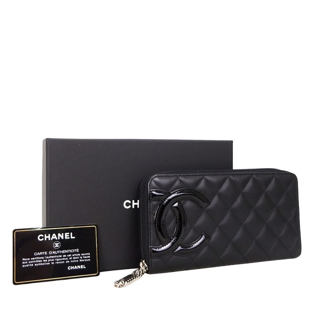 本物未使用■ シャネル ■ カンボンライン ココマーク ラウンドファスナー長財布