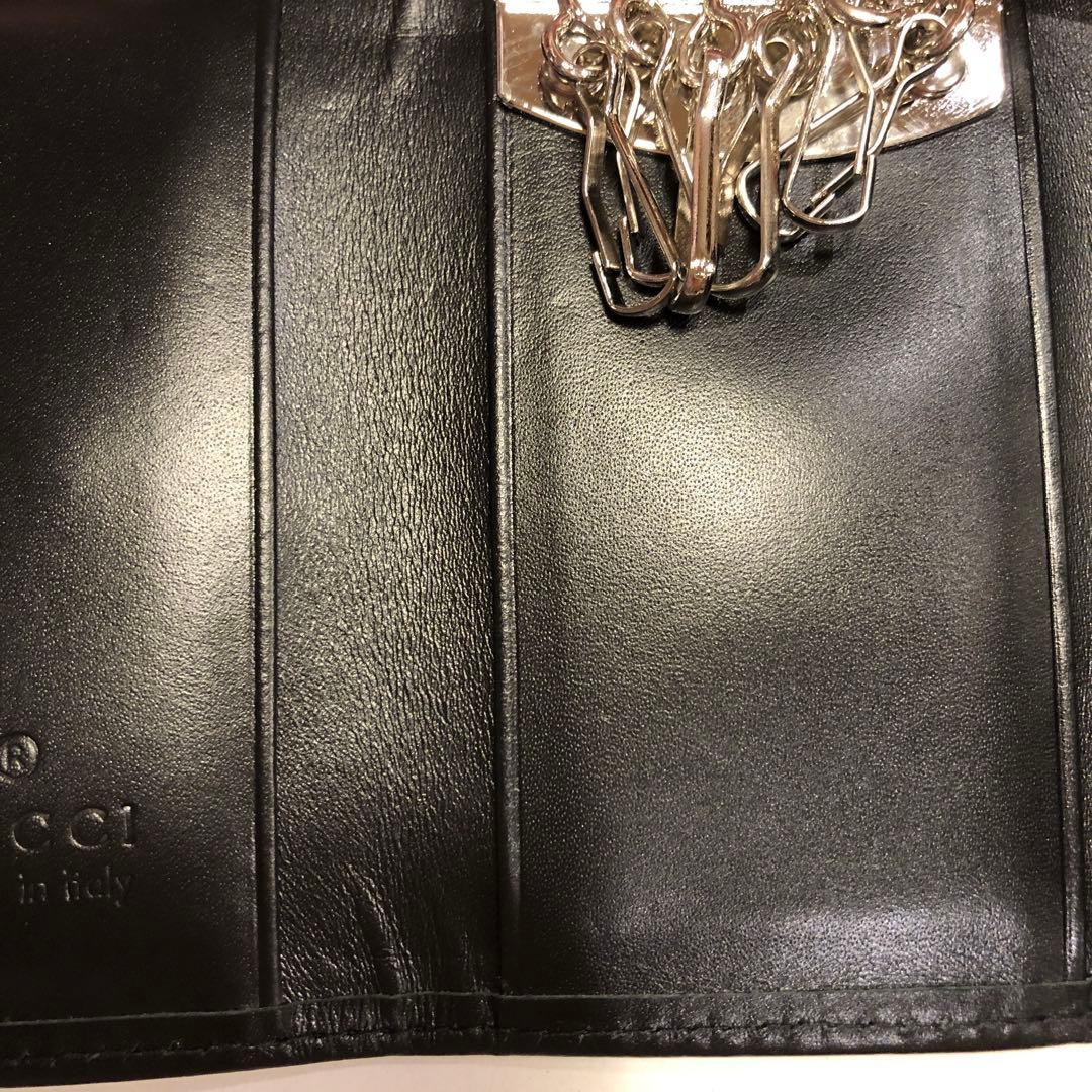 タ*ル様 再値下げ❣️GUCCI キーケース グレー ブラック