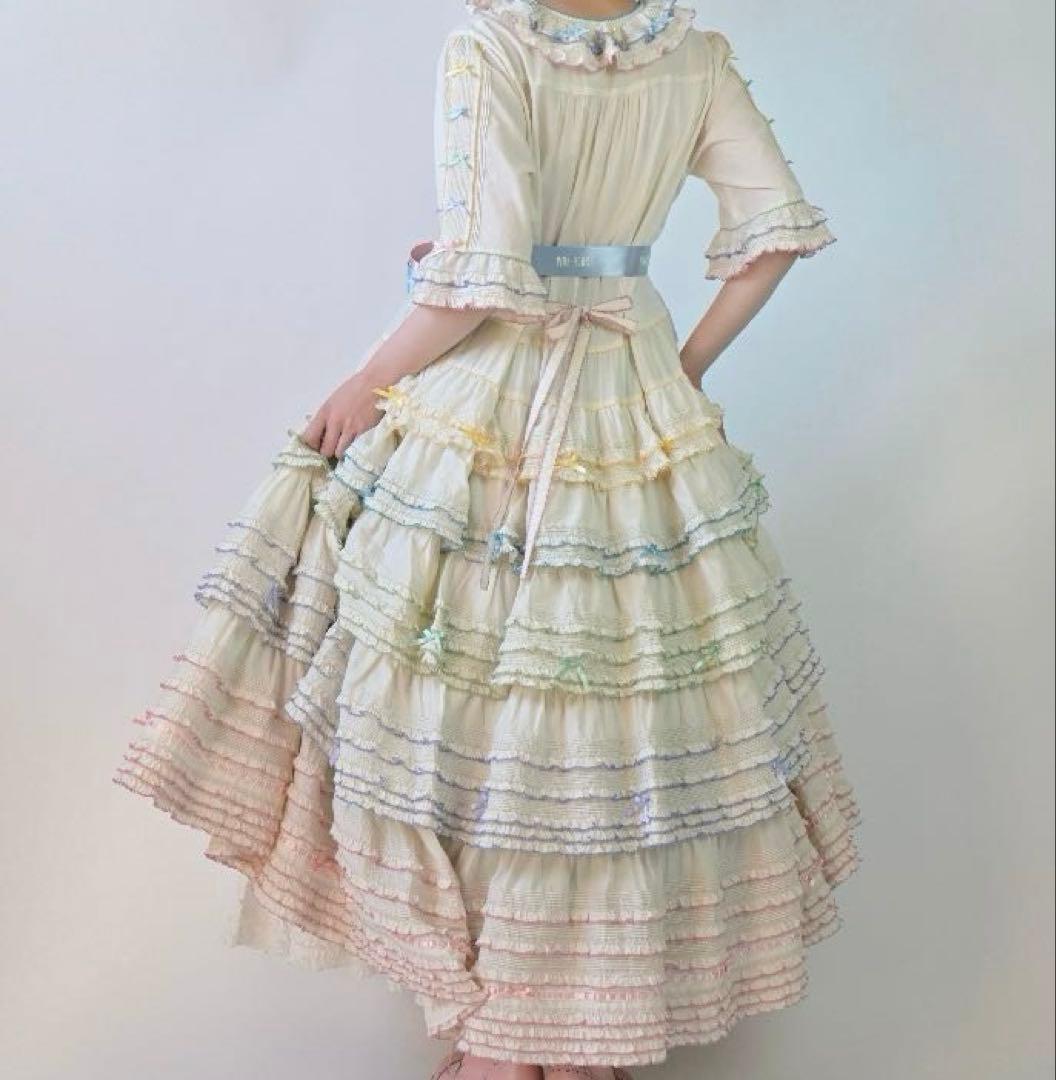 ピンクハウス 阪神限定 ワンピース アイボリー マルチ　PINK HOUSE