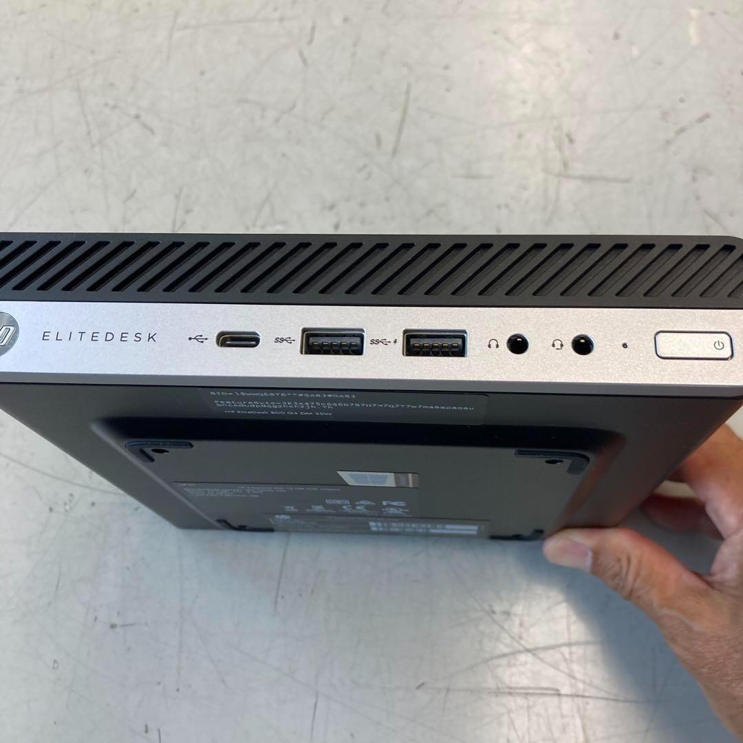 ミニPC #M HP EliteDesk800G4DM 35W i7 16G SSD256