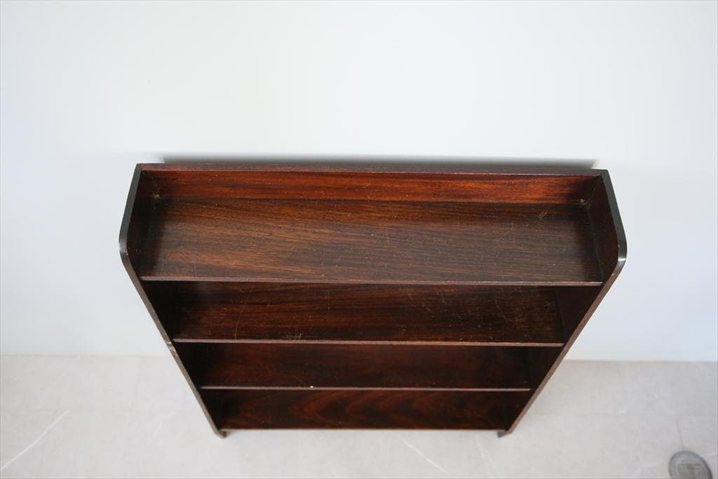 英国アンティーク木製ブックシェルフ/本棚/オープンラック/飾り棚(89-63