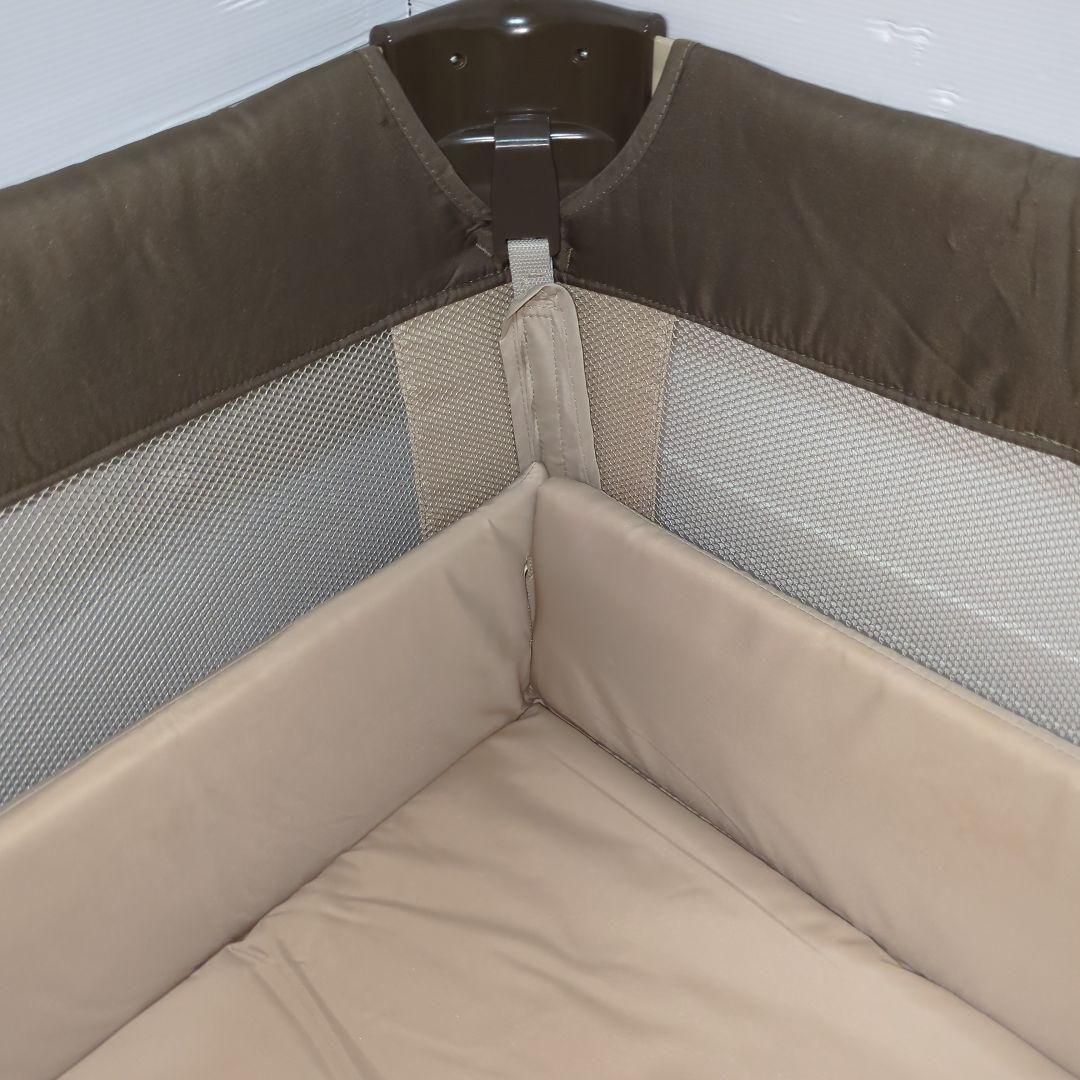 【美品】 アップリカ ココネル ベビーベッド ココア ブラウン プレイヤード