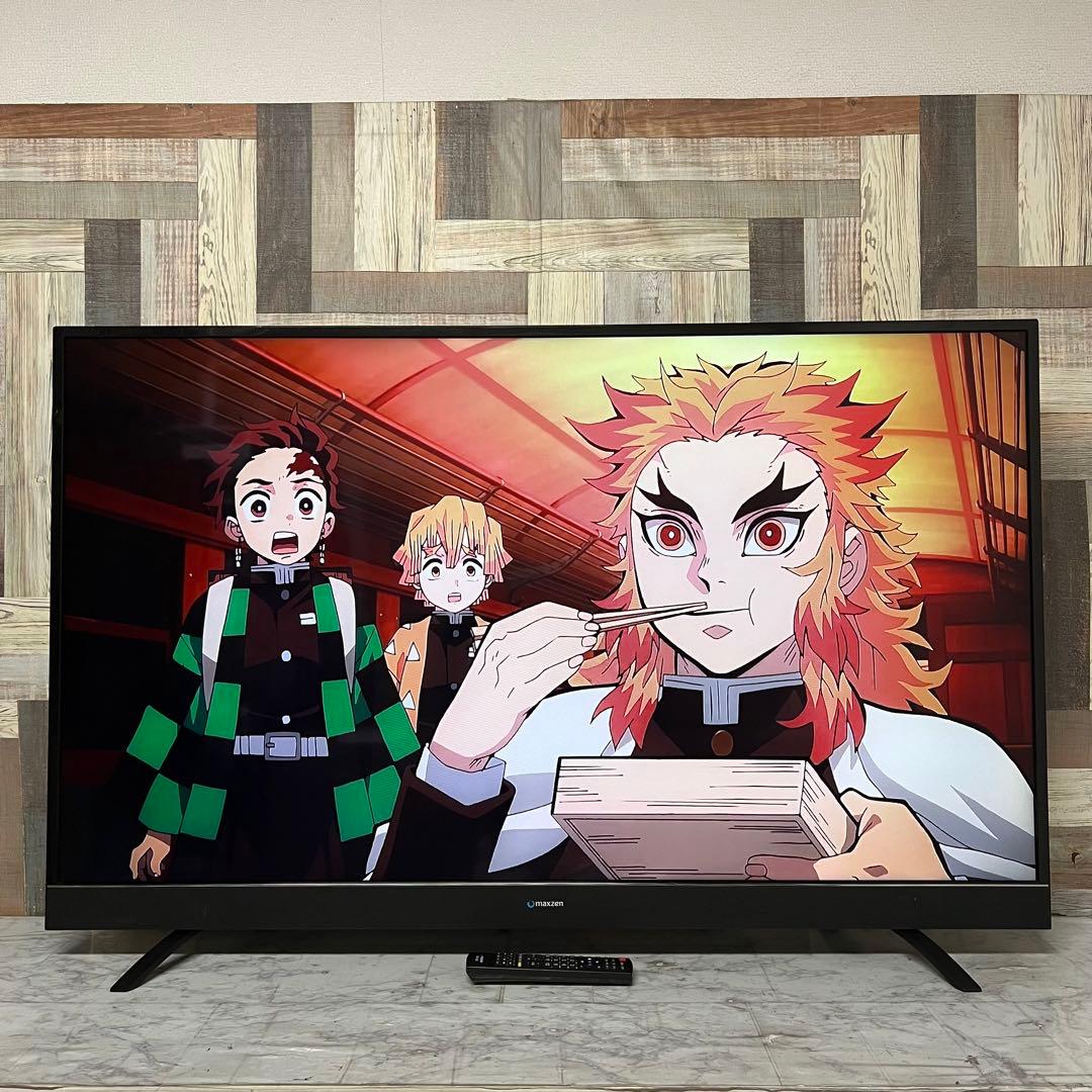 即日受渡❣️全国送料込MAXZEN55型4K液晶テレビゲームモード外付HDD対応