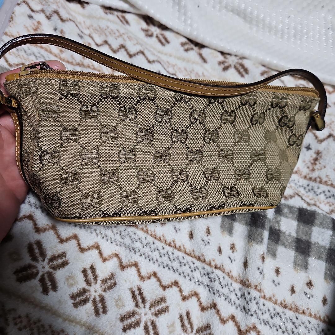 P*e様 GUCCI ベージュ GGパターン ハンドバッグ