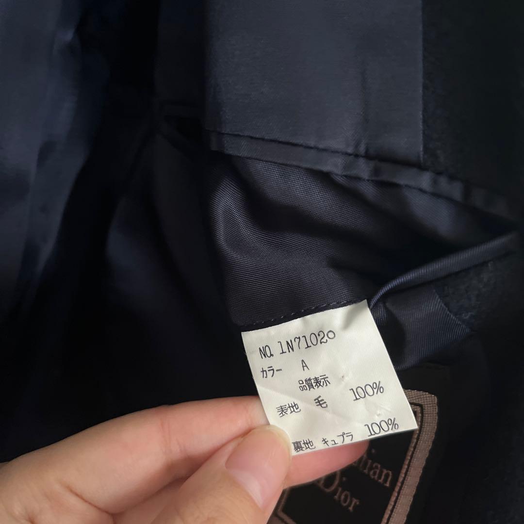 ChristianDior/クリスチャンディオール◆金ボタン/紺ブレ ジャケット