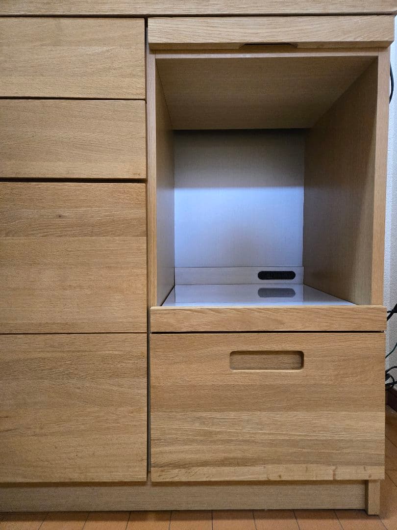 uniko　HUTTE　木製食器棚　カップボード　キッチンカウンター　明日まで