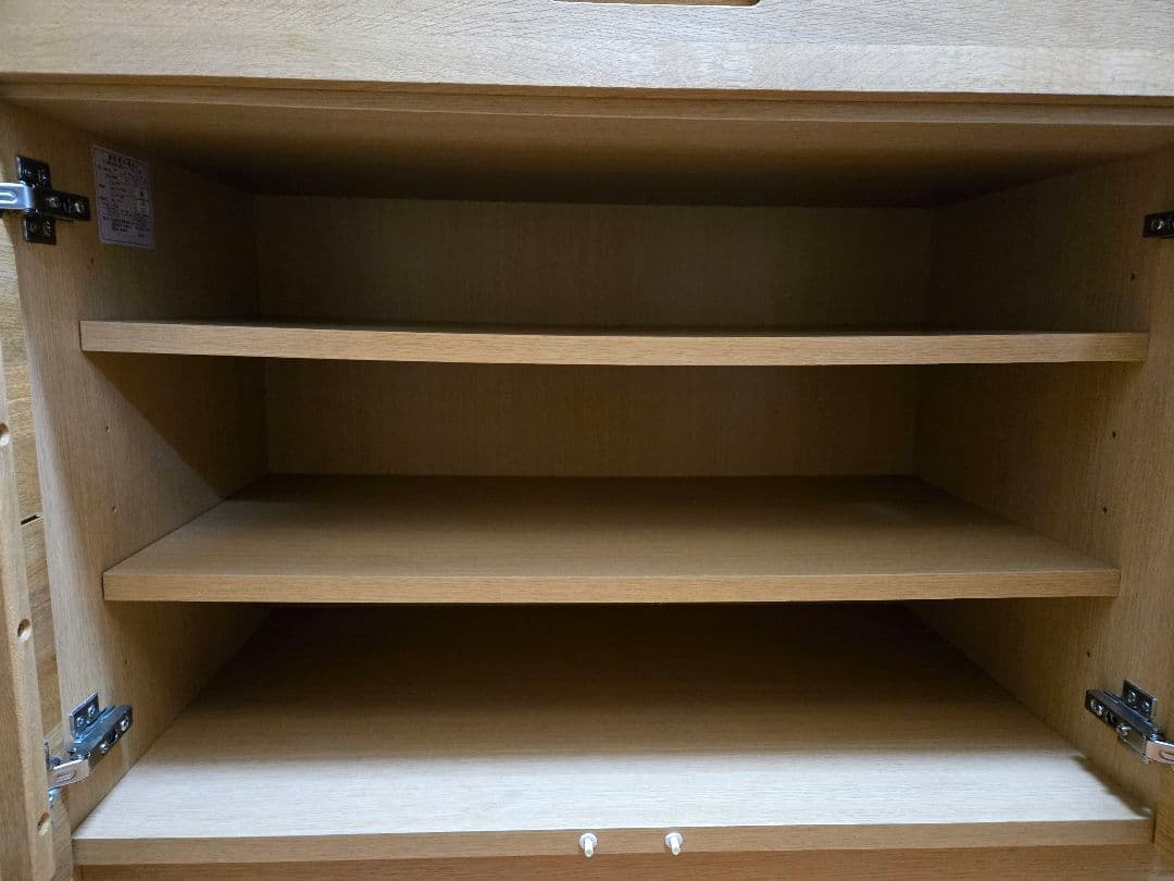 uniko　HUTTE　木製食器棚　カップボード　キッチンカウンター　明日まで