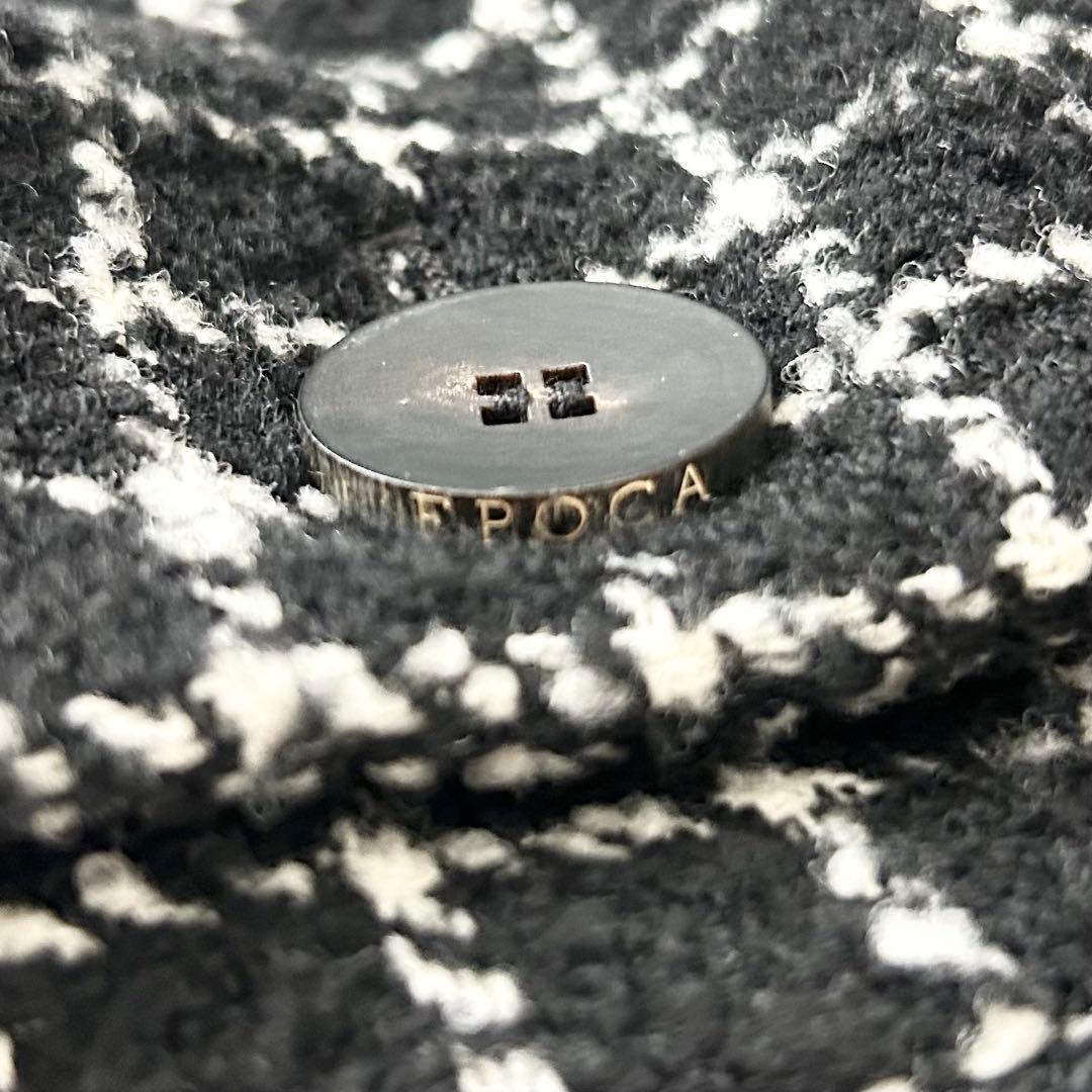 美品✨EPOCA クロスチェック ダブルブレストジャケット ブラック　40