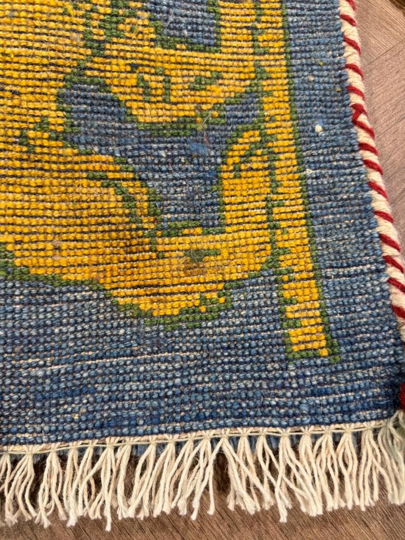 ギャッベ 44x56cm ペルシャ絨毯 手織り ギャベ 玄関マットラグ 絨毯