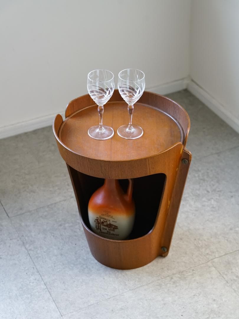 60-70's ヴィンテージ サイドテーブル/収納 ミッドセンチュリー モダン