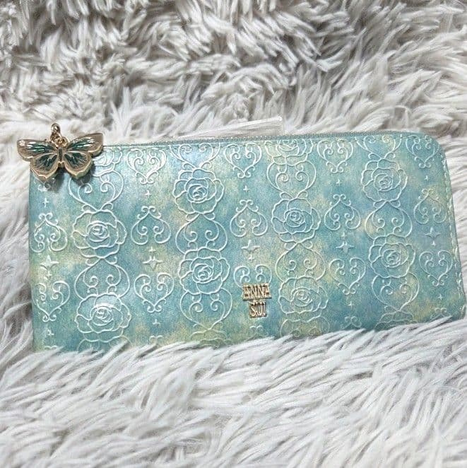 新品未使用❀ANNA SUI アナスイ ローズハート L字ファスナ－ 長財布