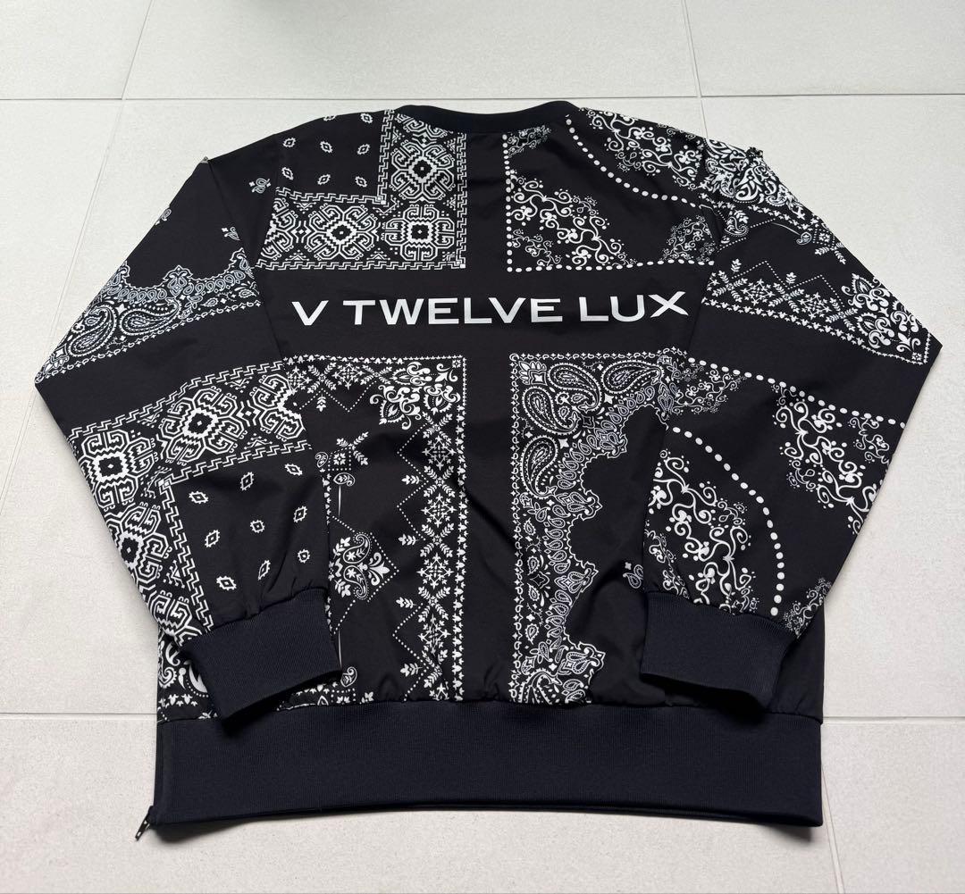 V TWELVE LUX バンダナ柄クルーネックジャケット Lサイズ