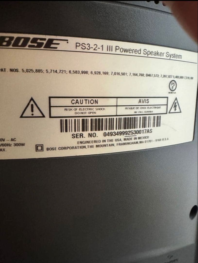 【美品】Bose 3・2・1GS シリーズIII DVDホームシアターシステム