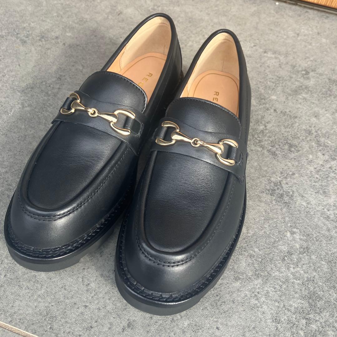 新品　未使用　REGAL ブラック ビットローファー 金具付き　24.5