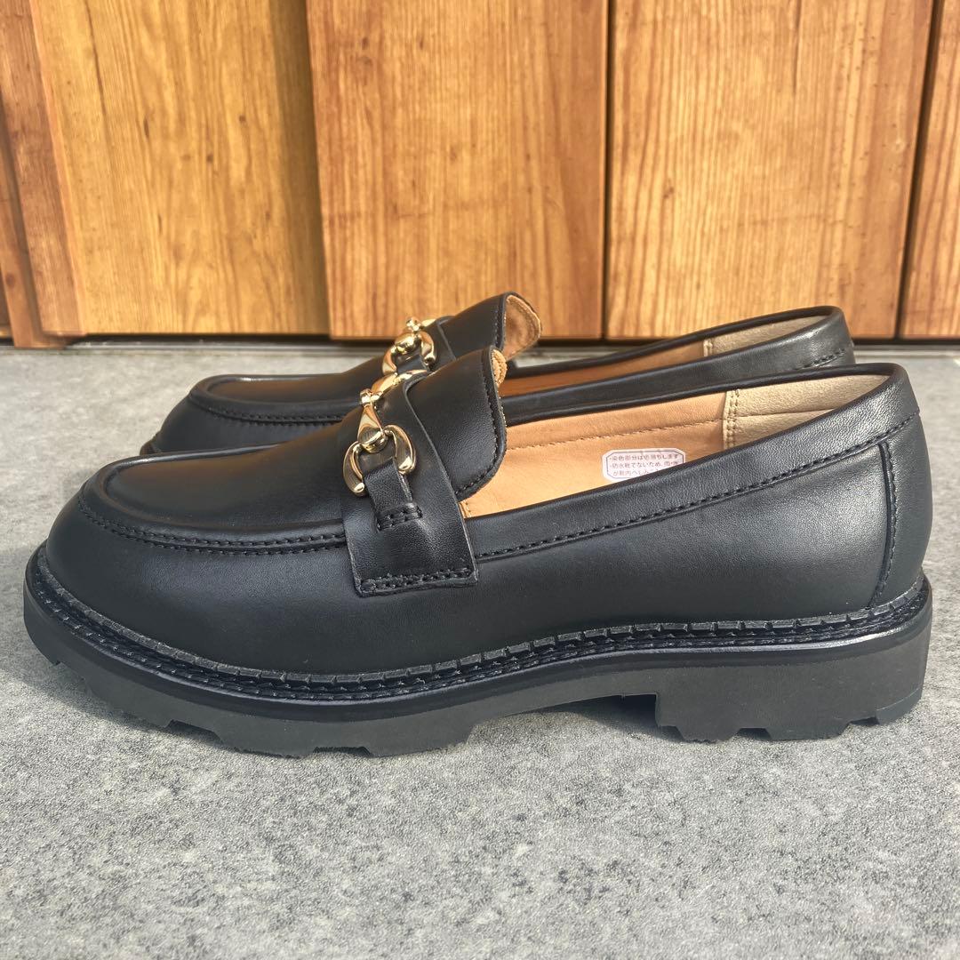 新品　未使用　REGAL ブラック ビットローファー 金具付き　24.5