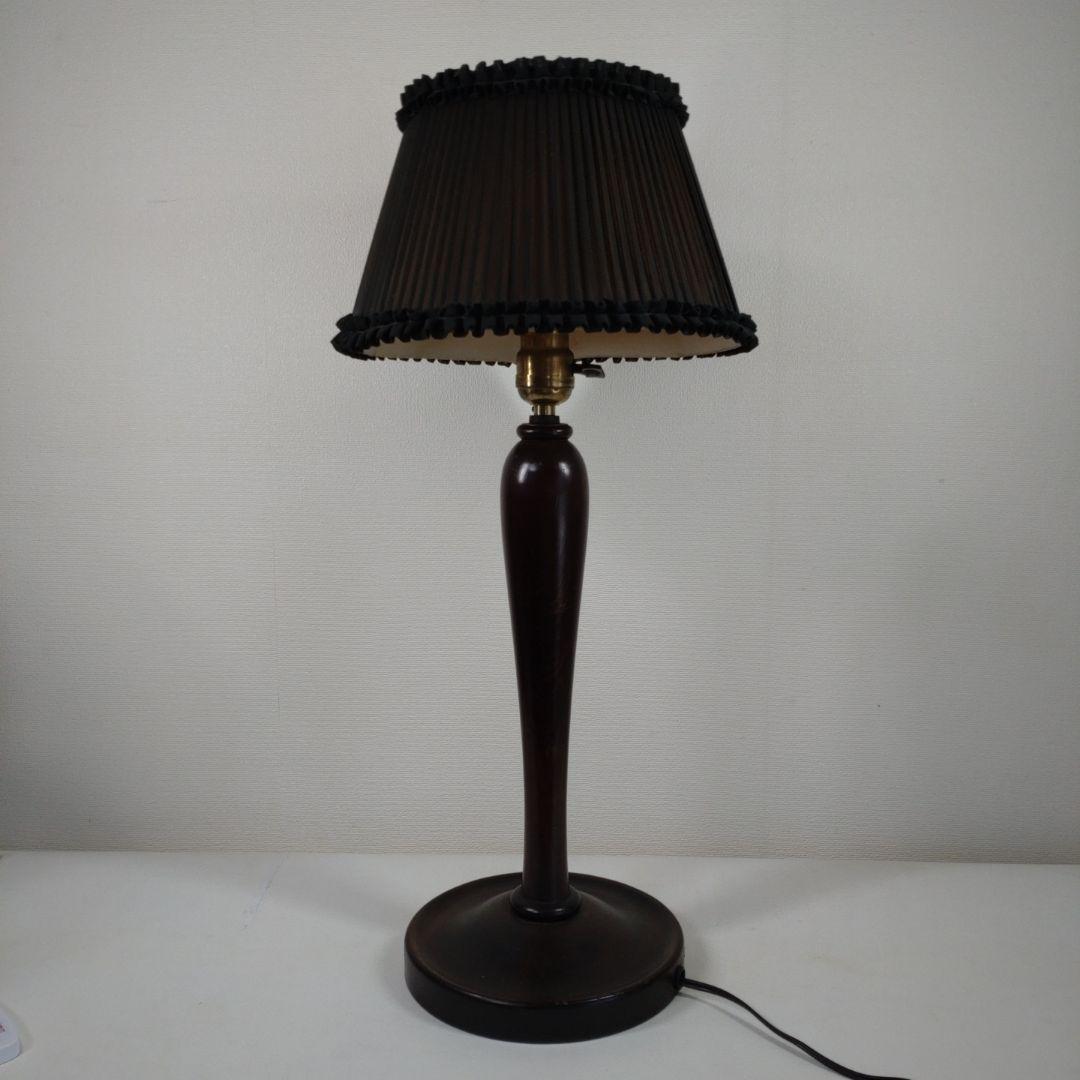 昭和初期 三越特製 木製 電気スタンド 高さ約58cm／照明器具