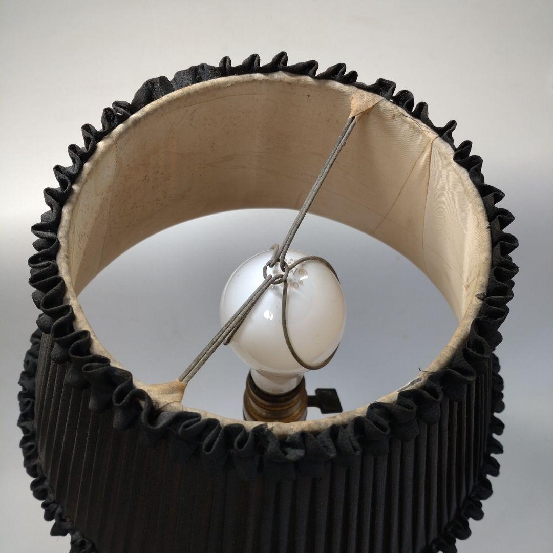 昭和初期 三越特製 木製 電気スタンド 高さ約58cm／照明器具